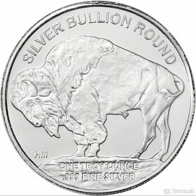 Investičné strieborné mince American Buffalo round - 4