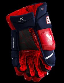 Bauer Vapor 3X navy/red/white Hokejové rukavice, Senior - 4