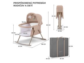 Kolíska /postieľka Kinderkraft lovi - 4