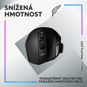 NOVÁ bezdrôtová herná myš Logitech G502X Plus Black - 4