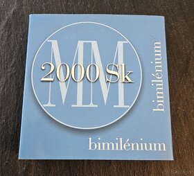 Strieborna zberatelska minca-2000Sk Bimilenium - 4