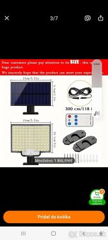 Solarna LED lampa s pohybovym senzorom - 4