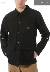 Pánska bunda VANS Drill Chore Coat Black - 4