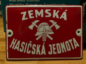 Smaltované tabule Zemská hasičská jednota na Slovensku a iné - 4
