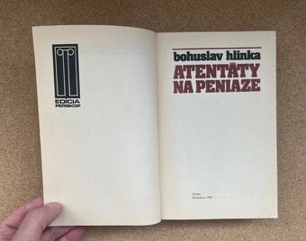 Kniha Atentáty Na Peniaze Bohuslav Hlinka - 4