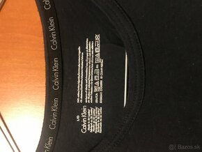 CALVIN KLEIN originál black pánske tricko L - 4