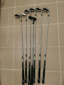 Pánsky golfový set Wilson + Axglo Trilite vozík čierny/červe - 4