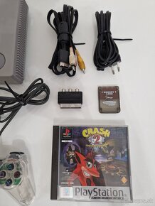 PlayStation 1 + 2 ovládač + Crash Bandicoot 2 - 4