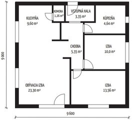 Rodinný dom 4 izbová novostavba Malý Cetín - 4