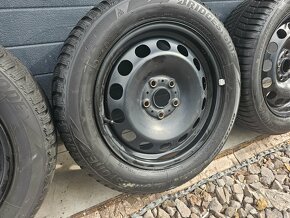 Plechové Disky 5x112 16"+Zimné Pneu Bridgestone 205/55 R16 - 4