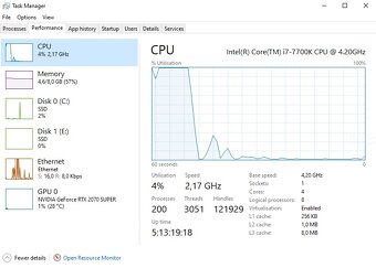 Herný setup, I7, RTX 2070 Super - 4