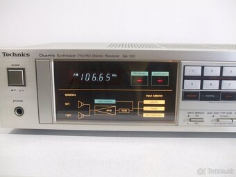 155W receiver = zosilnovac + tuner TECHNICS SA150 = Japan - 4