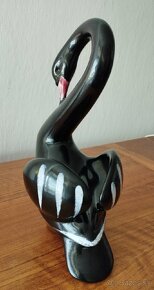 Keramická soška - Čierna labuť - 4