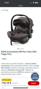 ZOPA Autosedačka XM Plus i-Size 2024 Foggy Grey - 4