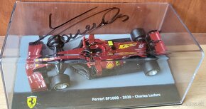 Ferrari Charles Leclerc originální autogram model auta 1:43 - 4