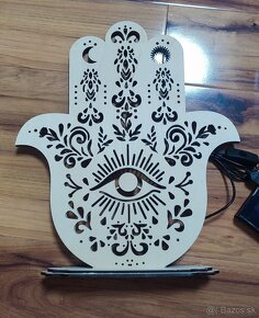 Dekoratívna Lampa Hamsa - Fatimina ruka - 4