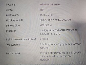 Predám zachovalý notebook Lenovo IdeaPad 100S-11IBY - 4