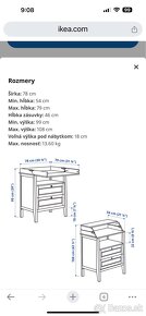 Prebaľovací pult/komoda Sundvik - 4