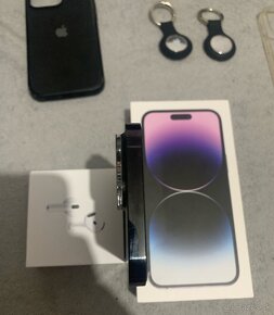 iPhone 14 Pro max + AirPods 4 ANC+ air tag+ originál krity - 4