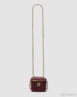 Kabelka Chanel Classic Burgundy Lambskin - 4