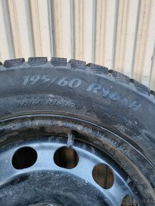 Zimné pneu 195/60 R16 + plech disky 5x100 6Jx16 H2 ET35 - 4