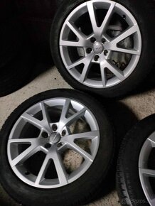 Zimná 4ks alu disky orig. Audi 5x112 R18 pneu 225/50 R18 6mm - 4