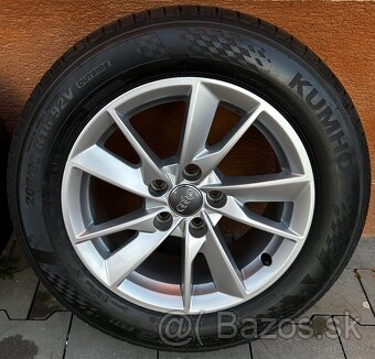 5x112 R16 7J ET35 Audi A4 B9 + 205/60 R16 letné (2024) - 4