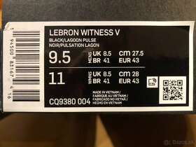 Nike Lebron Witness V      v. 43 - 4