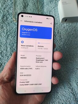 OnePlus 8T 128 GB,8GB RAM strieborný - 4