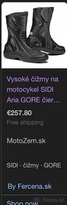 Vysoké cizmy na motocykel SIDI - 4