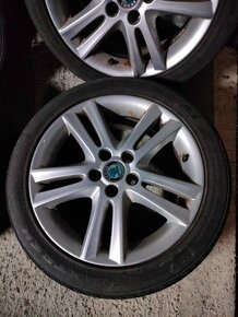 4ks alu disky orig. Škoda 5x100 r16 pneu 205/45 r16 6mm - 4