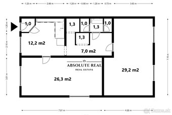 Nebytový priestor BA  Dúbravka, Cabanova ulica, 81,45 m2 - 4