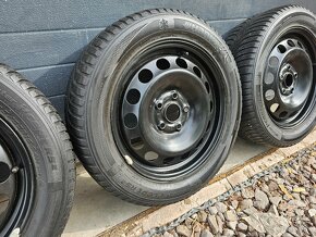 Plechové disky R16 5x112+Zimné Pneu Hankook 205/55 R16 - 4