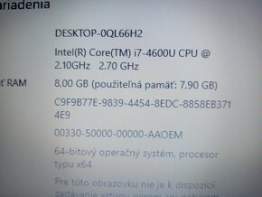 predám Hp elitebook 820 g1 , Intel i7 , 8gb ram , 256gb ssd - 4