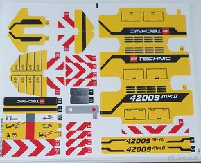 Lego Technic nálepky 42056, 42083, 42009, 42030, 9398 - 4