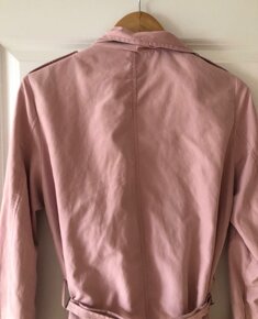 ————--Ružový plášť/trenčkot Vero Moda M/38, 5 E——— - 4