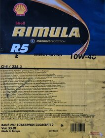 Shell Rimula R5 E 10W-40 55 l ZĽAVA - 4