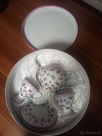 Vintage Veroni 2 tea cups and 1 teapot with gift box - 4