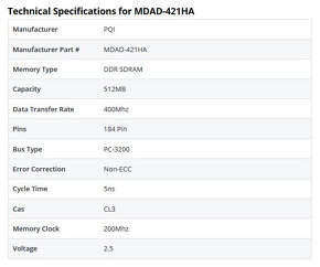 pamäť DDR-400 512Mb - 4