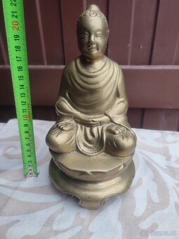 Veľká socha Budha-mosadz 80€ - 4