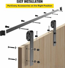 Kovanie pre posuvné dvere 366 cm - 4