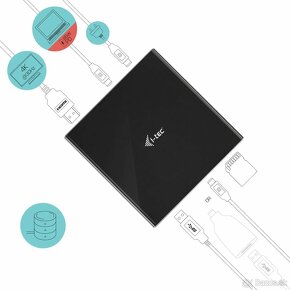 Dokovacia stanica USB-C 4K HDMI + slot na 2,5” SATA SSD/HDD - 4