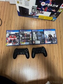 Predám PlayStation 4pro 1TB + 2 ovládače, 4 - 4