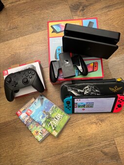 Nintendo Switch Oled + Nintento Controller + Hry - 4