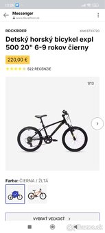 Detský horský bicykel Expl 500 20” - super stav - 4