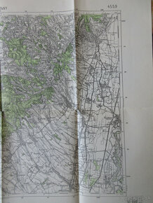 Mapa Piešťany, Dechtice, Senica, Drahovce, Čachtice r. 1945 - 4