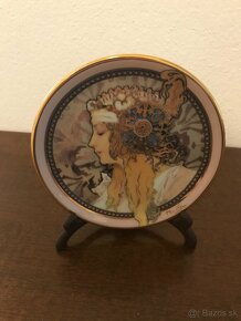 Sada 6 obrazov Alfons Mucha - porcelan - 4