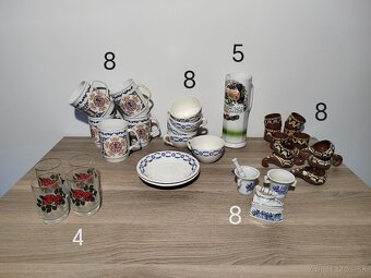 Porcelán, keramika, ružový porcelán, kuchynske sady - 4