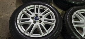 Predám letnú sadu alu disky Ford 5x108 R16, 205/55 - 4