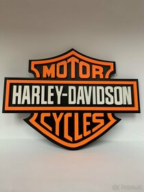 Harley Davidson Logo na stenu - 4